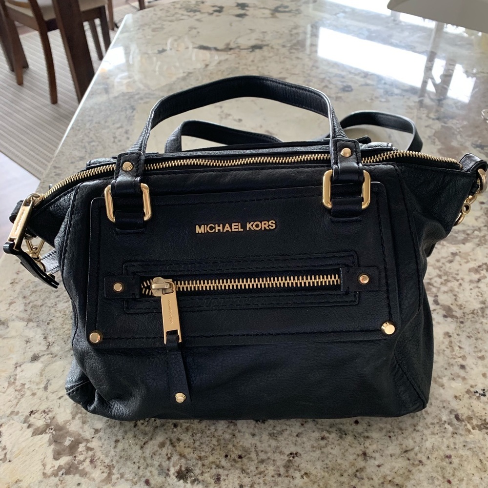 Michael Kors Black Leather Bag